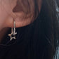 Y2K Star Hoops Punk Chunky Star Hoops Grunge Star Earrings Nana Anime Earrings Aesthetic Earrings Star Alt Jewelry Acubi Goth Cyber Hoops