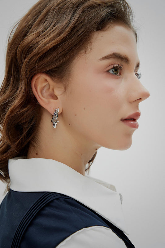 Y2K Grunge Earring Star Arrow Nana Punk Earrings Goth Hoop Earrings Grunge Statement Cyber Goth Cupids Bow Aesthetic Gift for Her Holiday