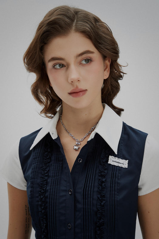 Y2k Star Locket Necklace Dreamcore Shoujo Coquette Bow Necklace Choker Angel Wings Nana Anime Accessories Indie Alternative Jewelry sandy liang vivienne westwood inspired jewelry