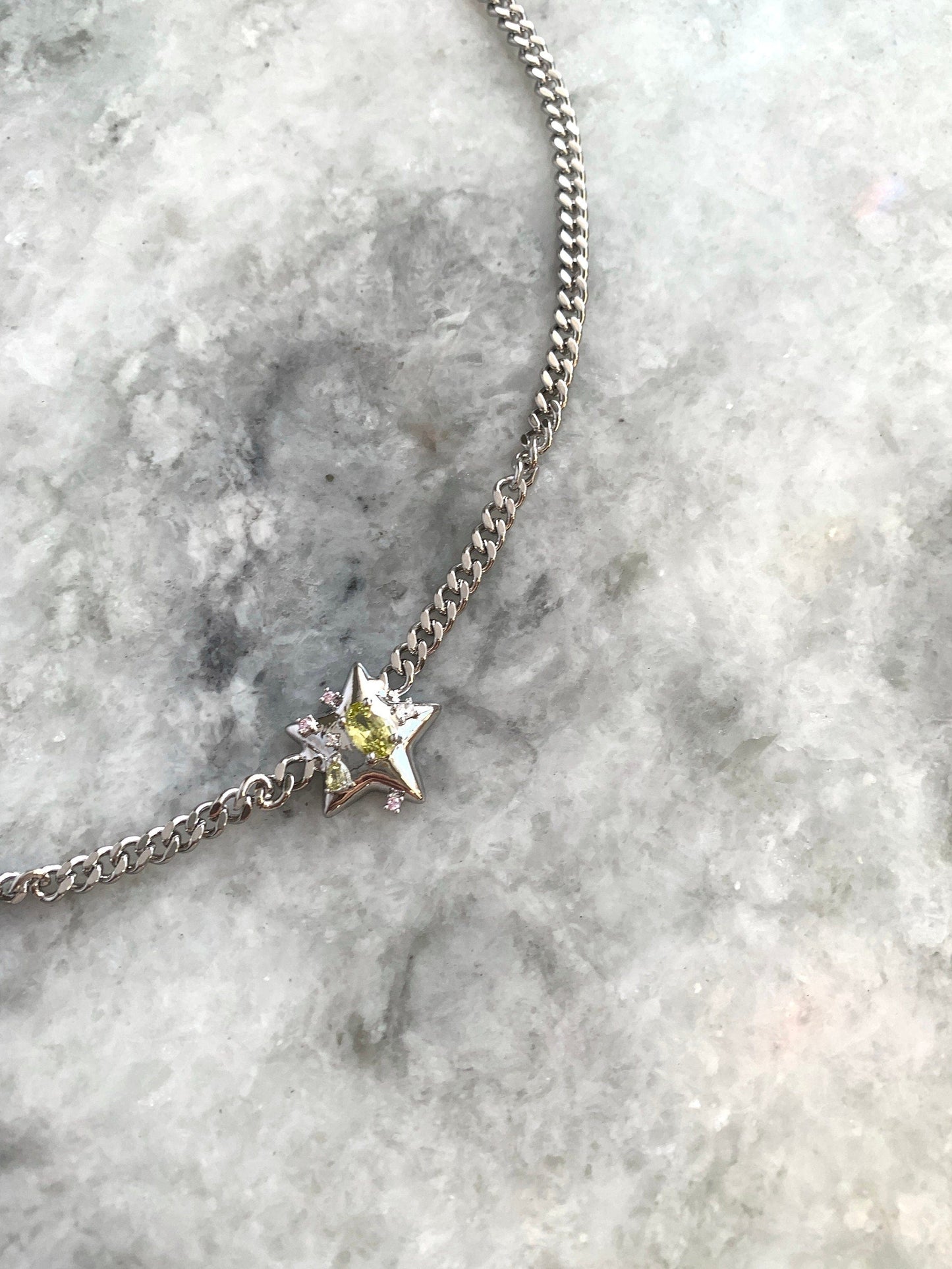 Y2k Space Star Grunge Choker, Star Chain Choker, Nana Anime Jewelry, Alt Necklace, 2000s Jewelry, Street fashion, Gift for Them