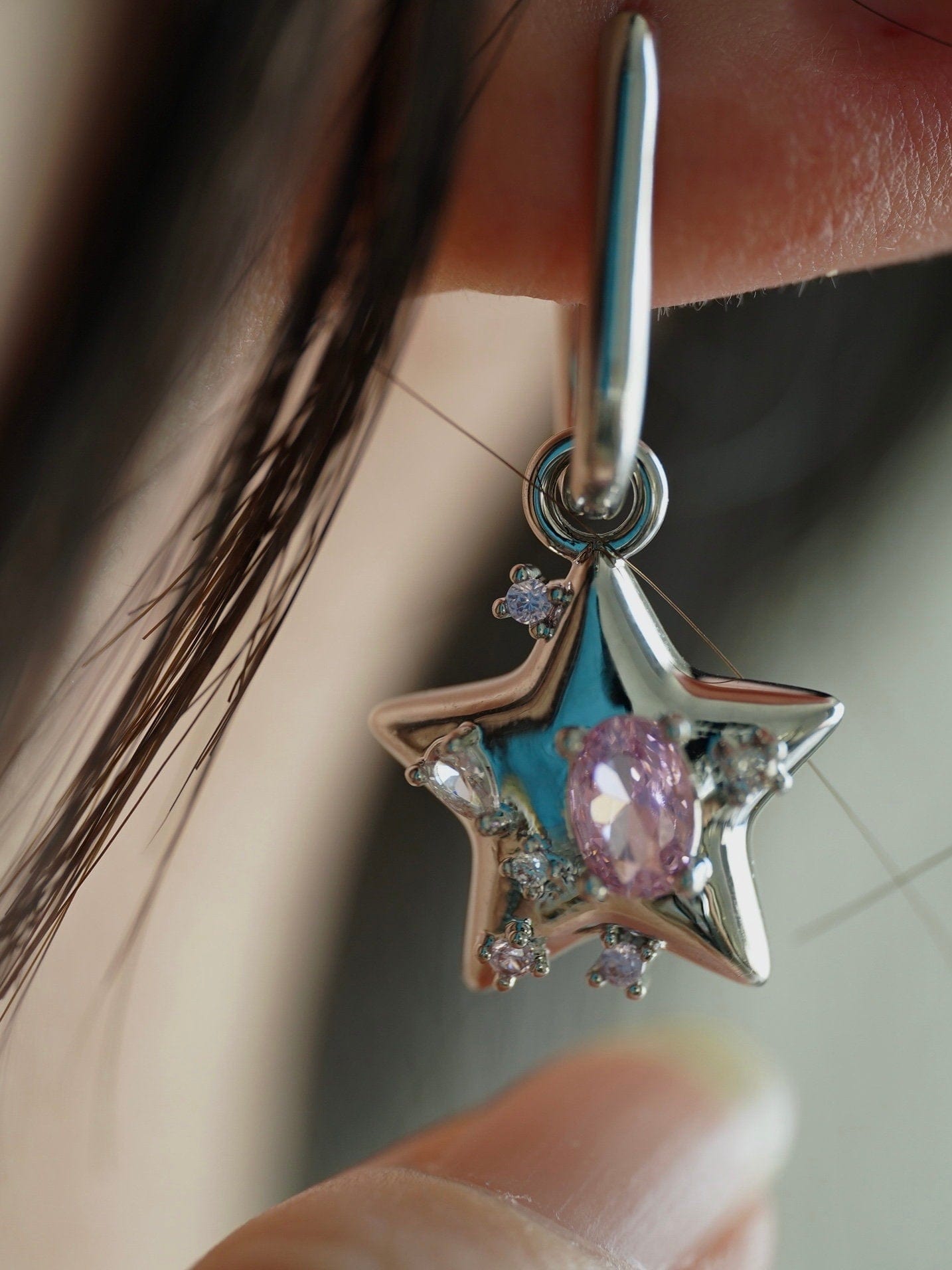 Etolie Chunky Star Hoops
