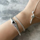 Harin Heart Cuff 925 Silver Bracelet