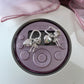 Kyara 925 Sterling Silver Bow Charm Heart Earrings