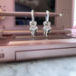 Kyara 925 Sterling Silver Bow Charm Heart Earrings