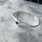Harin Heart Cuff 925 Silver Bracelet