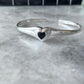 Harin Heart Cuff 925 Silver Bracelet