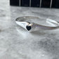 Harin Heart Cuff 925 Silver Bracelet