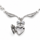 Angie Angel Wings Heart Locket Choker