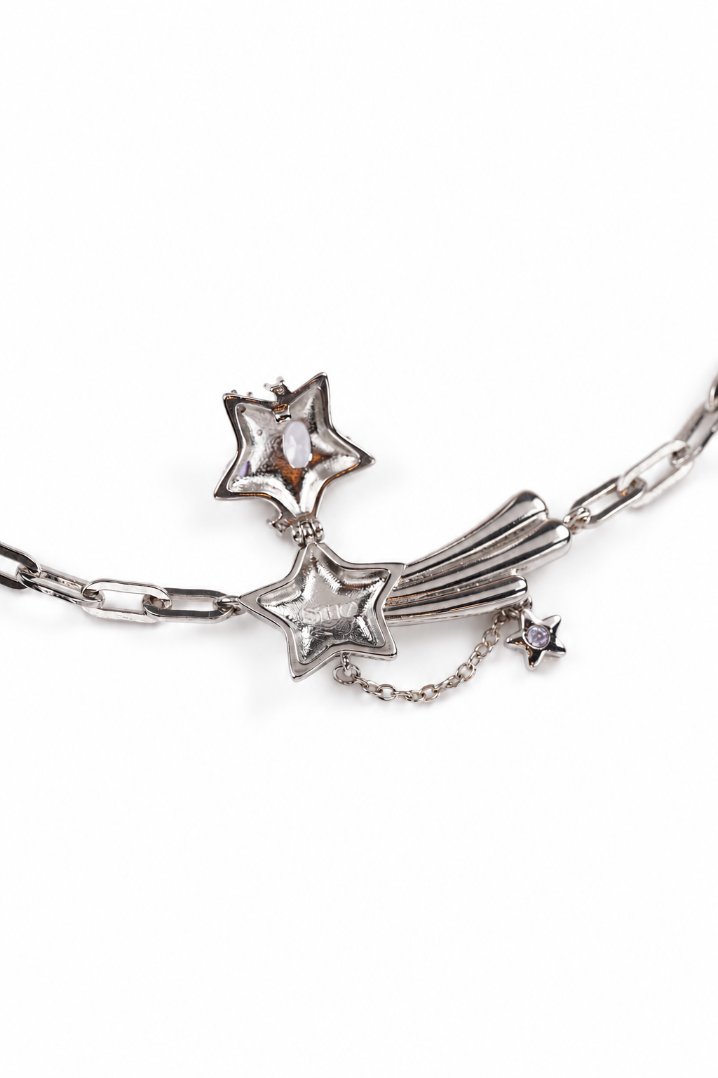 Y2K Locket Necklace Jewelry Shooting Star Choker Fairycore Shoujo Jewelry Kpop Alt