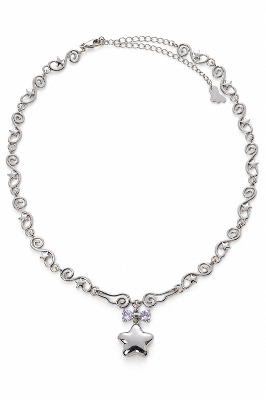 Esther Star Locket Choker Necklace