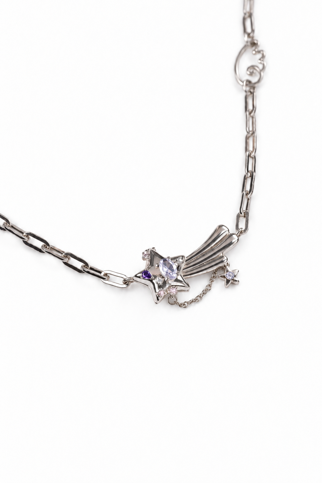Y2K Locket Necklace Jewelry Shooting Star Choker Fairycore Shoujo Jewelry Kpop Alt