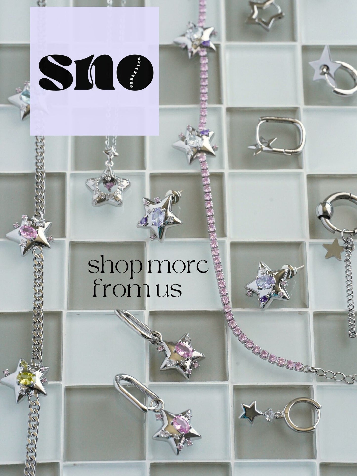 Y2k Grunge Necklace Chubby Star Ice Cube Necklace Chunky Grunge Necklace Alt Jewelry Acubi Nana Anime Indie Aesthetic K Pop PunkJewelry