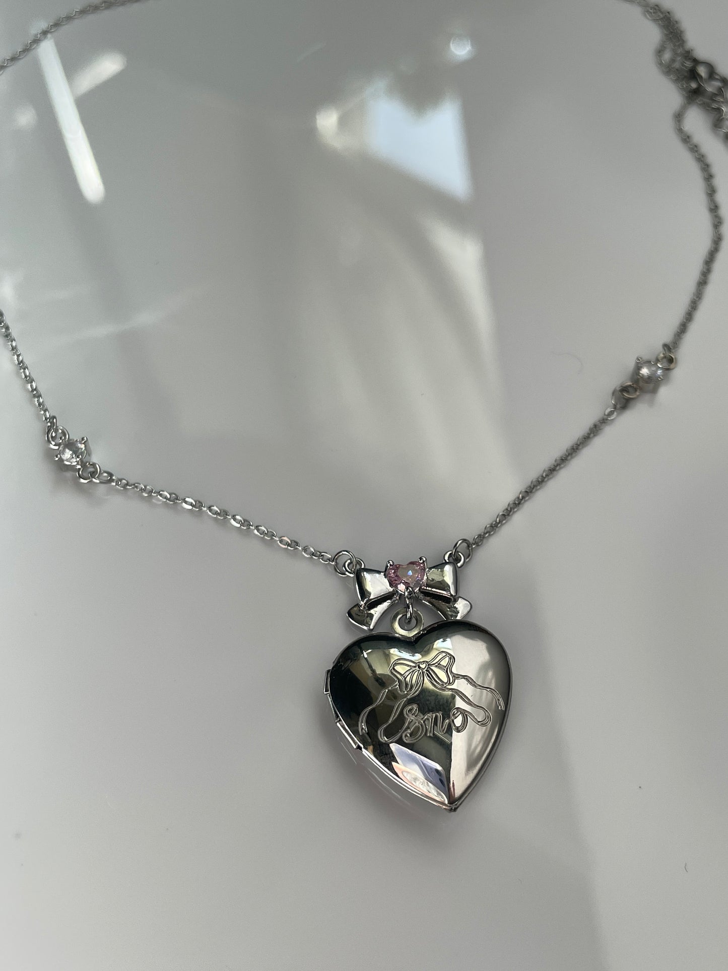 Coquette Bow Heart Locket Necklace Y2k Bow Choker Fairy Grunge Ballet Core Priscilla necklace indie jewelry Valentine's Day Gift for Her