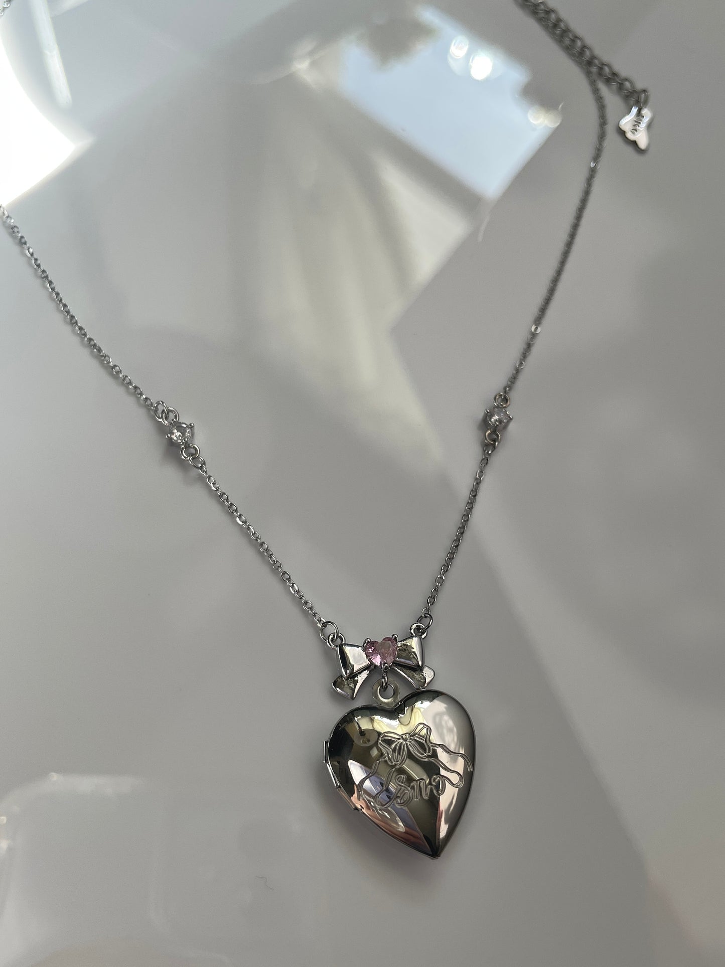 Coquette Bow Heart Locket Necklace Y2k Bow Choker Fairy Grunge Ballet Core Priscilla necklace indie jewelry Valentine's Day Gift for Her