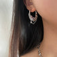 Y2K Grunge Earring Nana Punk Earrings Goth Hoop Earrings Grunge Statement Earrings Cyber Goth Rococo Aesthetic Gift for Her, Holiday Gift