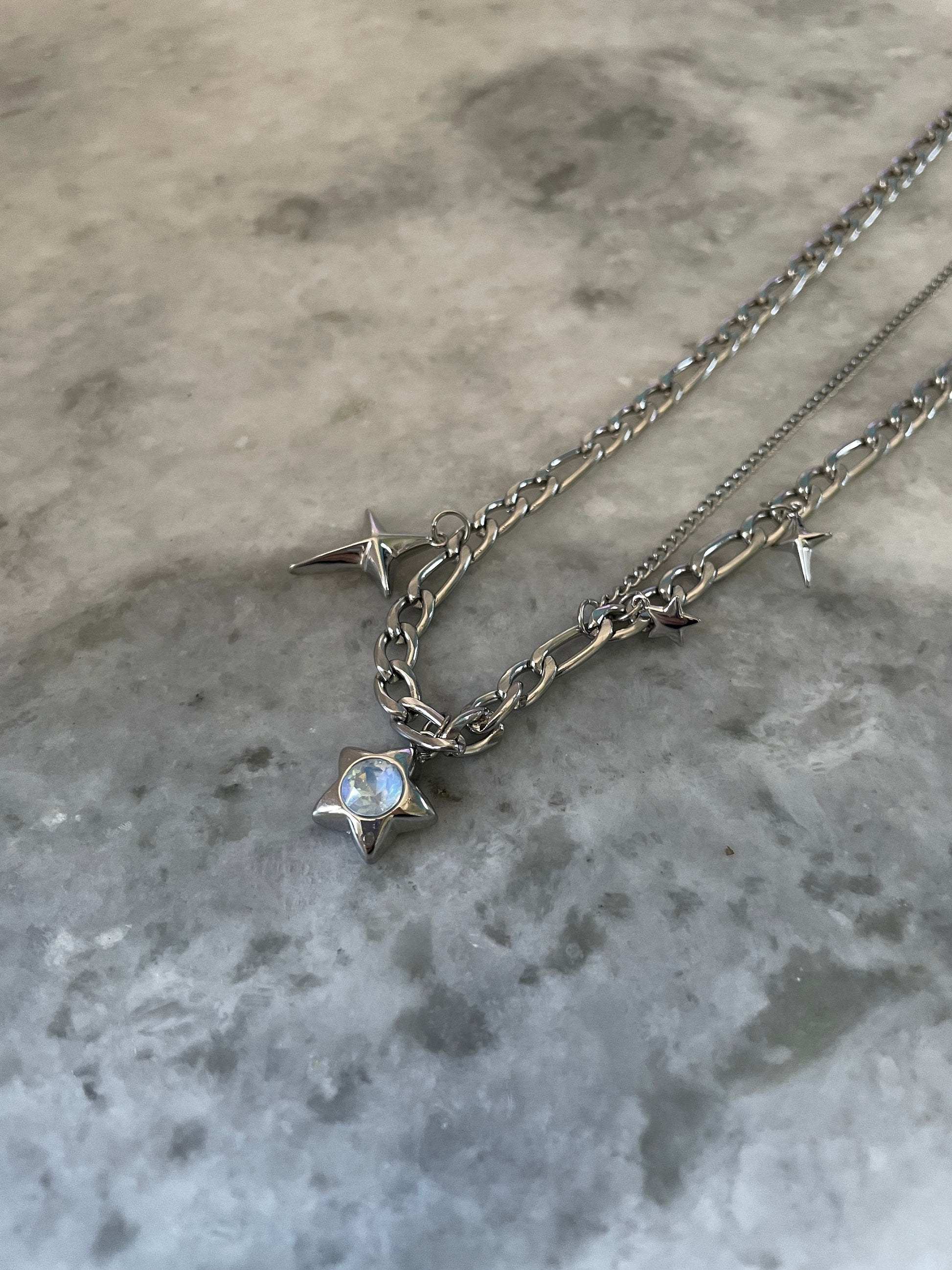 Y2k Grunge Necklace Chubby Star Ice Cube Necklace Chunky Grunge Necklace Alt Jewelry Acubi Nana Anime Indie Aesthetic K Pop PunkJewelry
