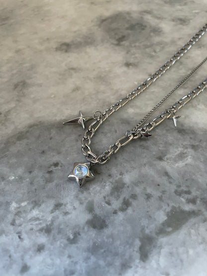 Y2k Grunge Necklace Chubby Star Ice Cube Necklace Chunky Grunge Necklace Alt Jewelry Acubi Nana Anime Indie Aesthetic K Pop PunkJewelry
