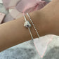 925 Coquette Locket Bracelet 925 Sterling Silver Double Layer Ballet Core Bracelet Nana Anime Fairy Grunge Indie Alternative Shojo Aesthetic