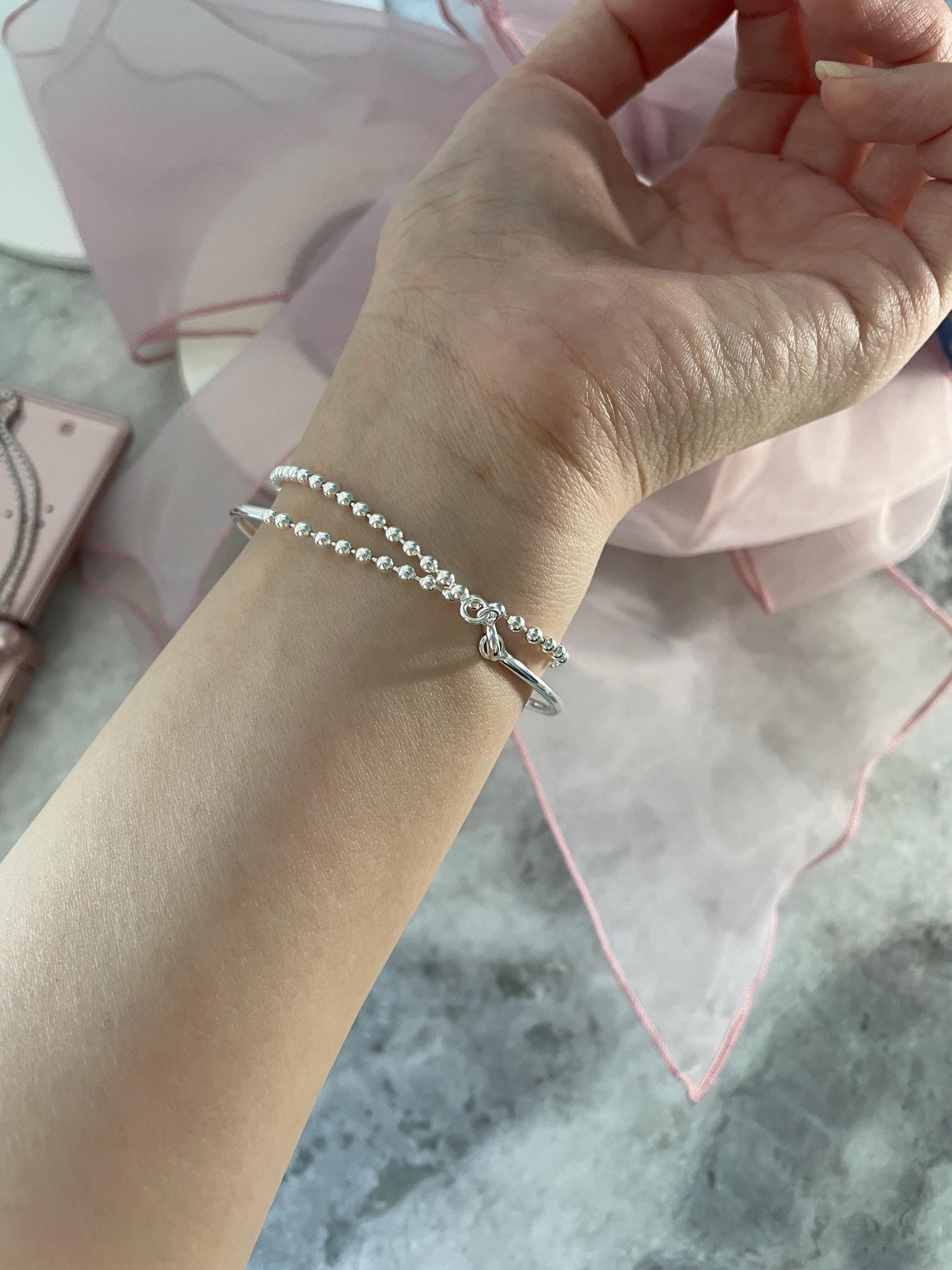 925 Coquette Locket Bracelet 925 Sterling Silver Double Layer Ballet Core Bracelet Nana Anime Fairy Grunge Indie Alternative Shojo Aesthetic