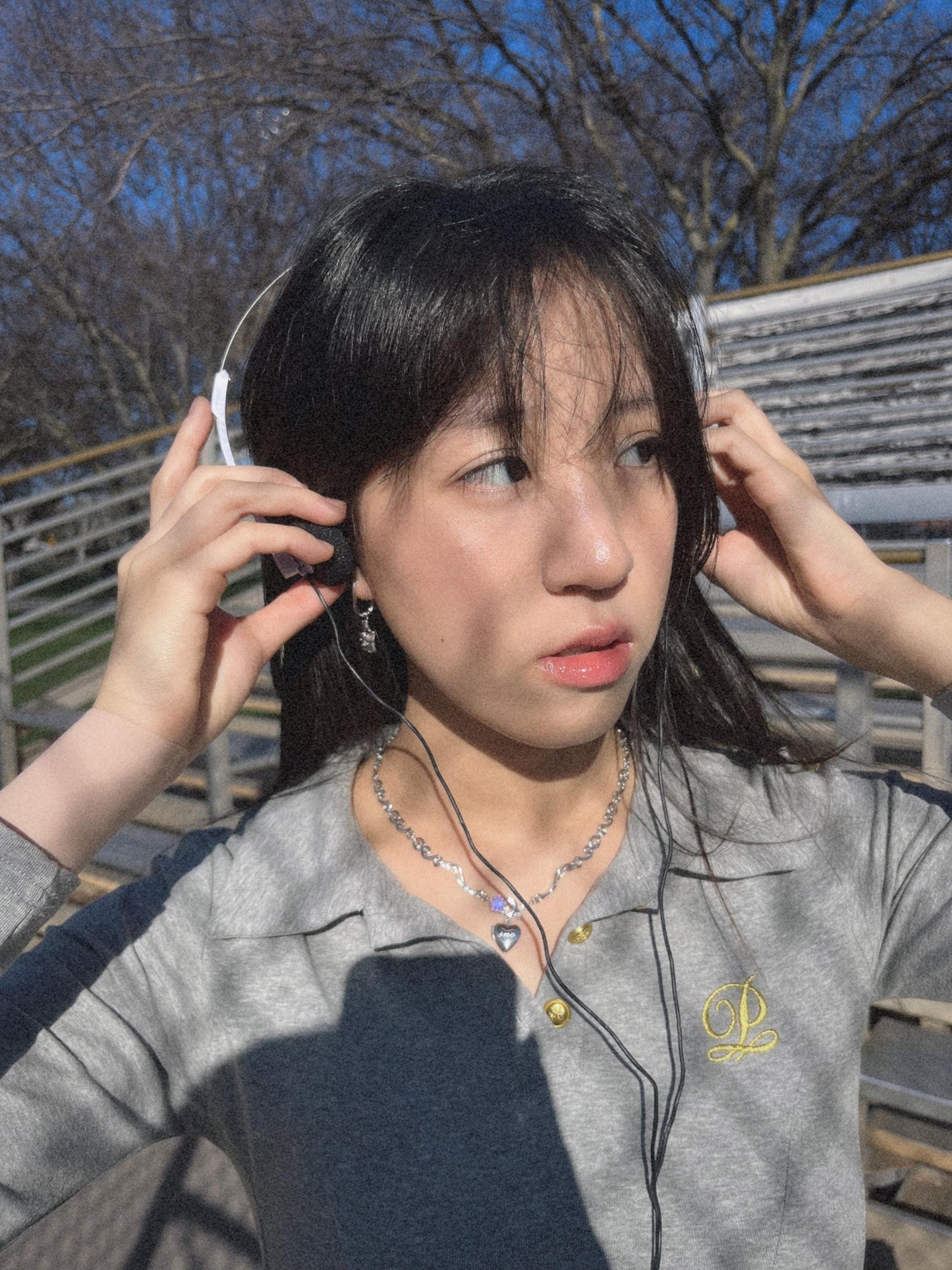 Coquette Heart Locket Moonstone Star Necklace Y2k Angel Wings Choker Angelic Ballet Core Jewelry Indie Aesthetic Heisei Retro Himekaji Gal