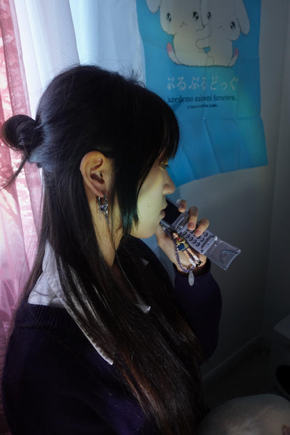 Y2K Grunge Earrings Shoujo Music Note Nana Punk Earrings Goth Hoop Earrings Gyaru Gal Cyber Himekaji Aesthetic Gift for Her Heisei Retro