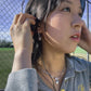 Coquette Heart Locket Moonstone Star Necklace Y2k Angel Wings Choker Angelic Ballet Core Jewelry Indie Aesthetic Heisei Retro Himekaji Gal