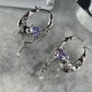 Y2K Grunge Earrings Shoujo Music Note Nana Punk Earrings Goth Hoop Earrings Gyaru Gal Cyber Himekaji Aesthetic Gift for Her Heisei Retro