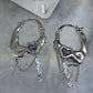 Y2K Grunge Earrings Shoujo Music Note Nana Punk Earrings Goth Hoop Earrings Gyaru Gal Cyber Himekaji Aesthetic Gift for Her Heisei Retro