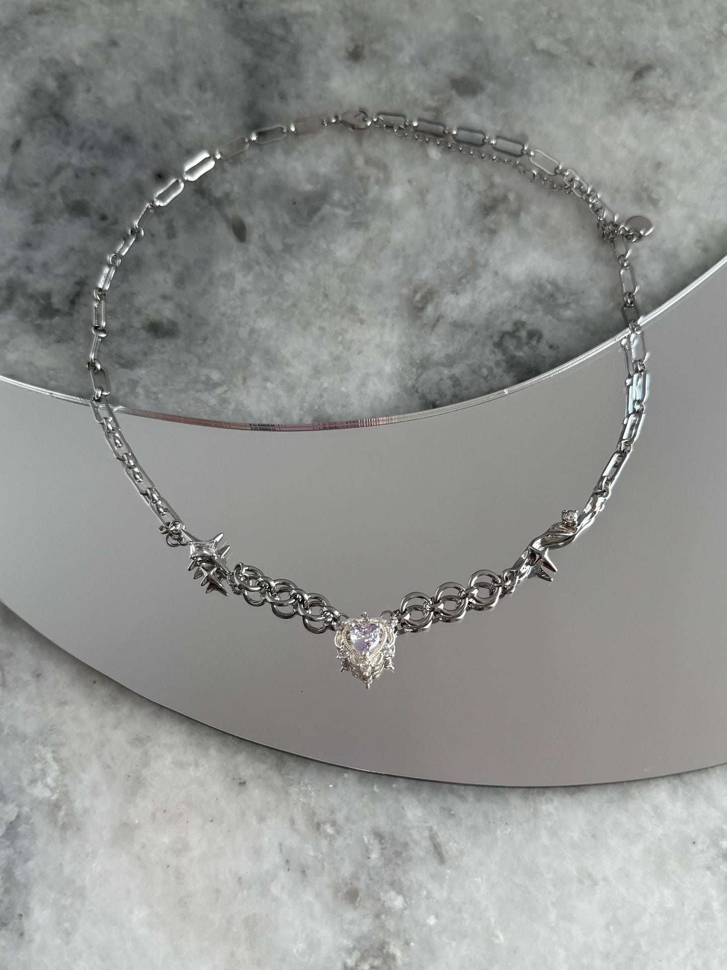 Y2k Grunge Necklace Chubby Star Ice Cube Necklace Chunky Grunge Necklace Alt Jewelry Acubi Nana Anime Indie Aesthetic K Pop PunkJewelry