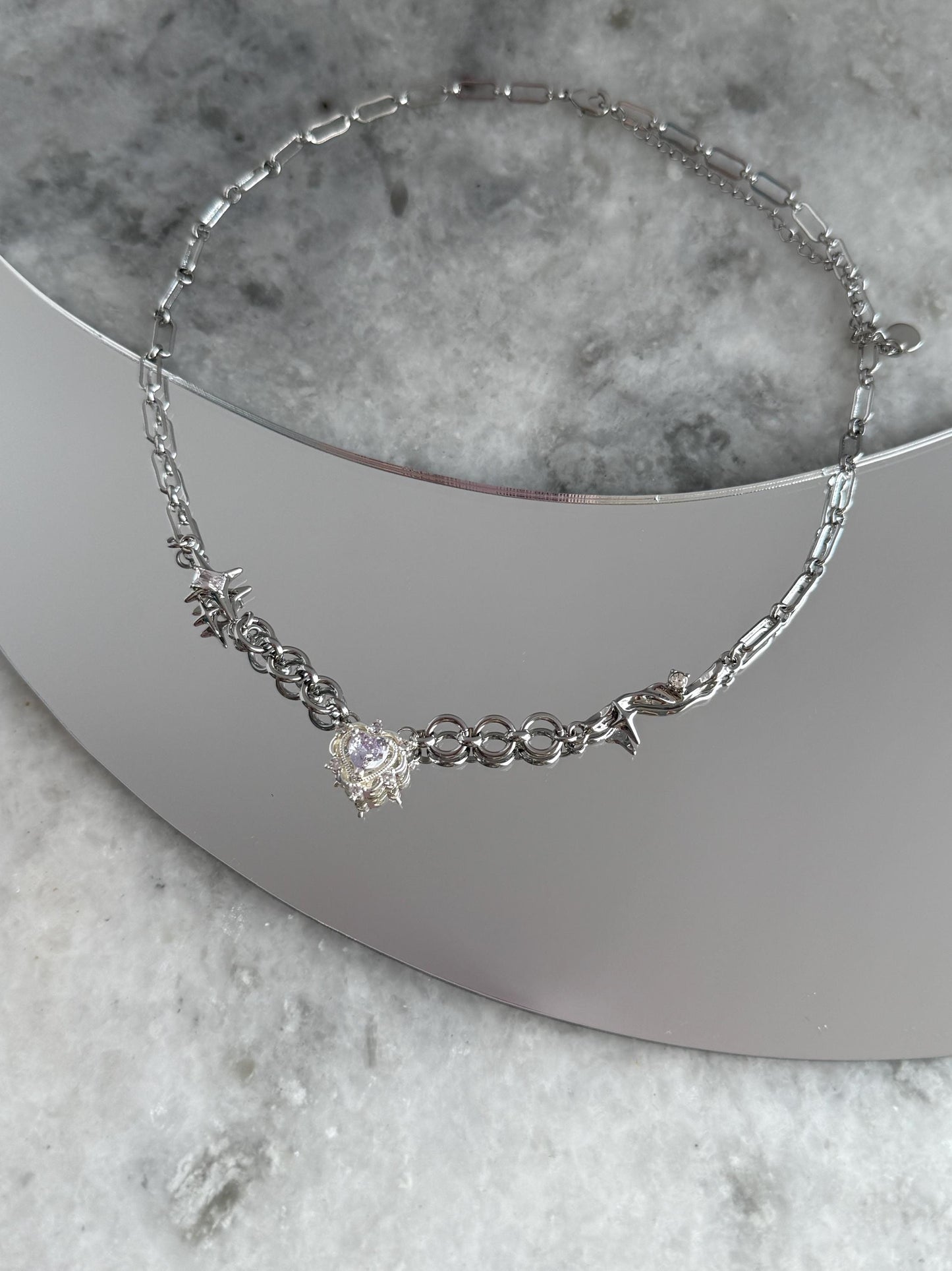 Y2k Grunge Necklace Chubby Star Ice Cube Necklace Chunky Grunge Necklace Alt Jewelry Acubi Nana Anime Indie Aesthetic K Pop PunkJewelry