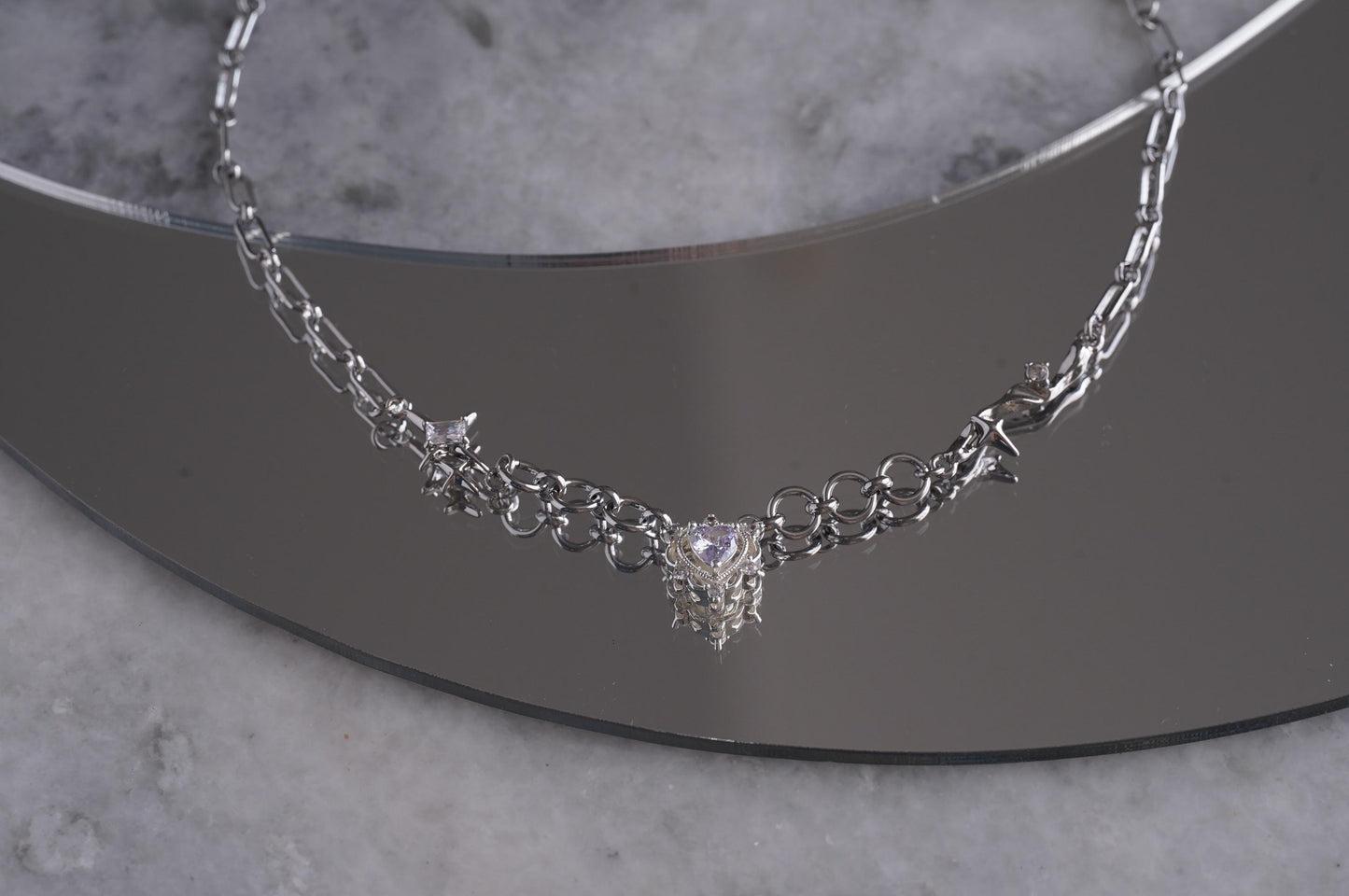Y2k Grunge Necklace Chubby Star Ice Cube Necklace Chunky Grunge Necklace Alt Jewelry Acubi Nana Anime Indie Aesthetic K Pop PunkJewelry