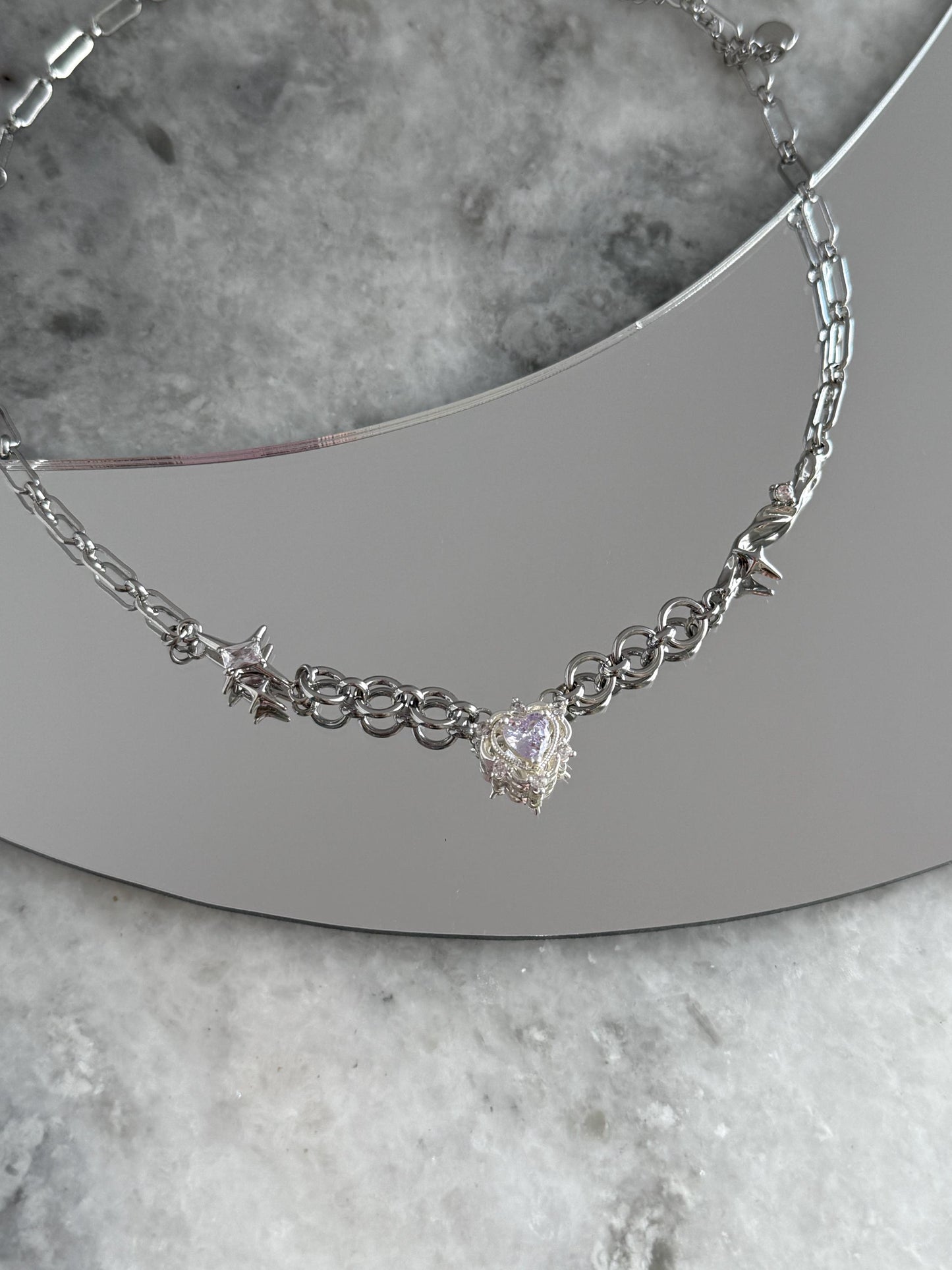 Y2k Grunge Necklace Chubby Star Ice Cube Necklace Chunky Grunge Necklace Alt Jewelry Acubi Nana Anime Indie Aesthetic K Pop PunkJewelry