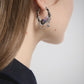 Y2K Grunge Earring Nana Punk Earrings Goth Hoop Earrings Grunge Statement Earrings Cyber Goth Rococo Aesthetic Gift for Her, Holiday Gift