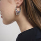 Y2K Grunge Earring Nana Punk Earrings Goth Hoop Earrings Grunge Statement Earrings Cyber Goth Rococo Aesthetic Gift for Her, Holiday Gift