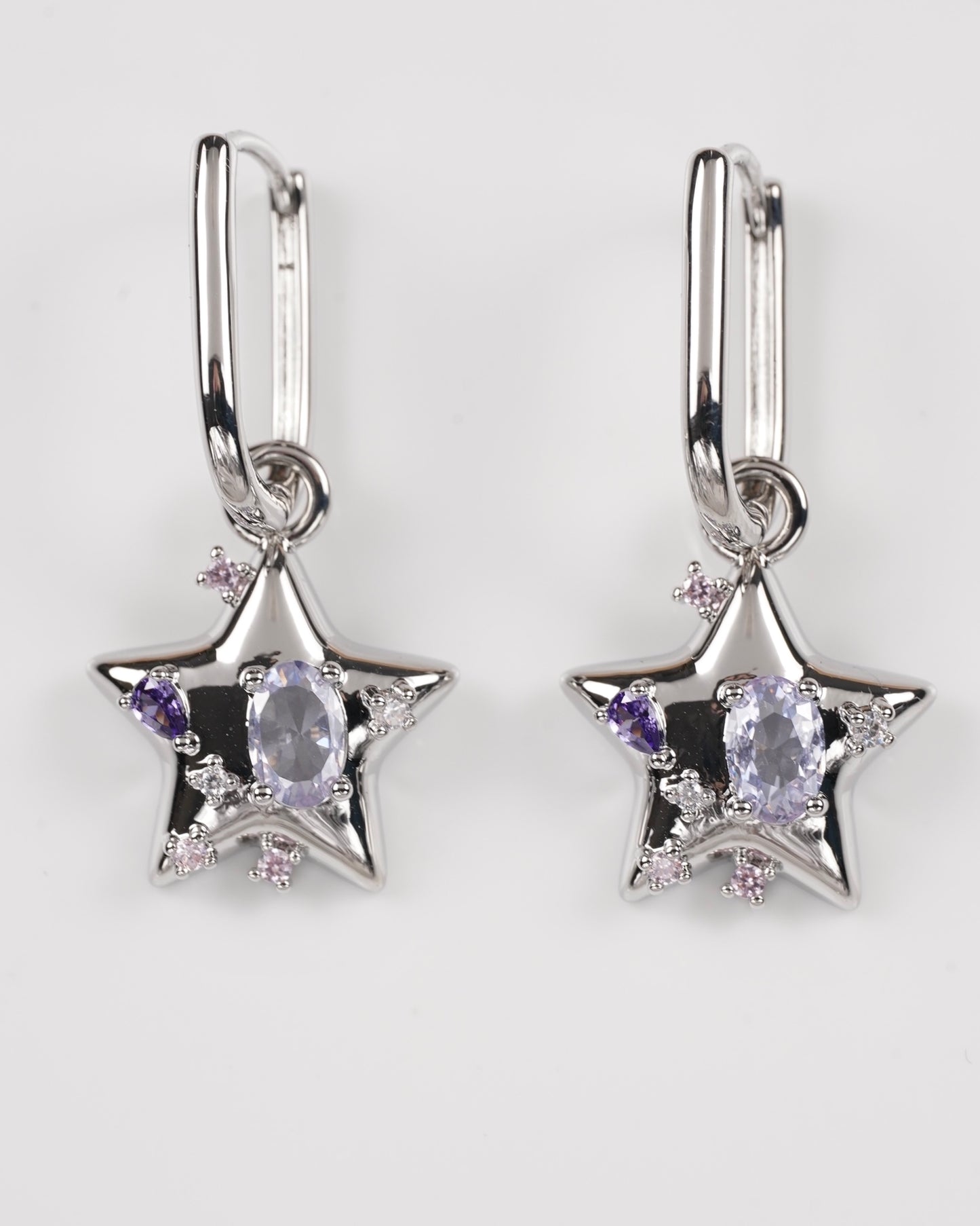 Etoile Hoops in Periwinkle Star