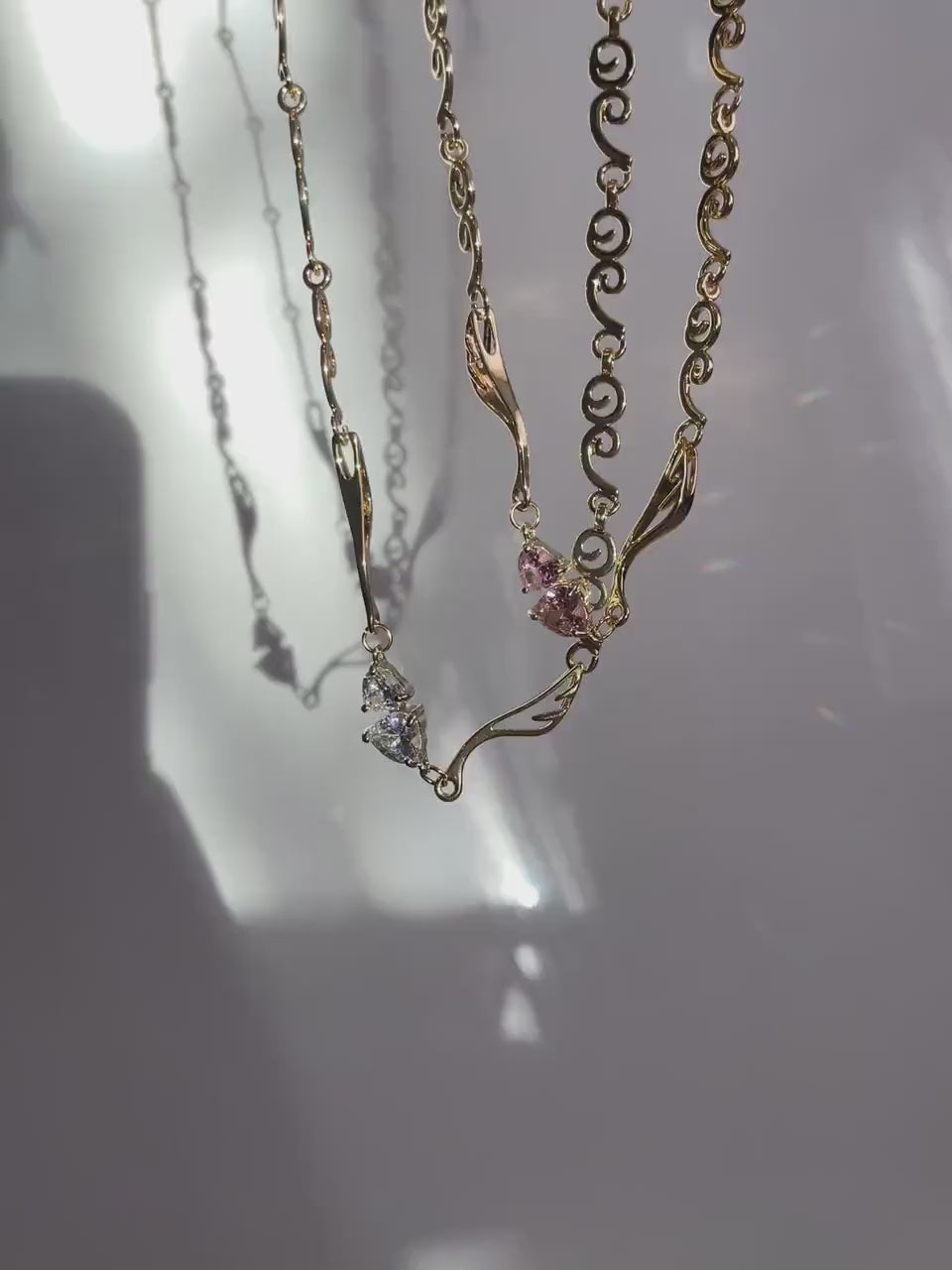 Y2k Angel Wings Choker Cubic Zirconia Heart Cyber Grunge Necklace 2000s Jewelry Egirl Preppy Gift for Her Indie Trendy Kpop Cottagecore