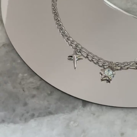 Y2k Grunge Necklace Chubby Star Ice Cube Necklace  Chunky Grunge Necklace Alt Jewelry Acubi Nana Anime Indie Aesthetic K Pop PunkJewelry
