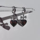 Coquette Heart Locket Bow Earrings Y2k Angelic Ballet Core Jewelry Indie Aesthetic Bow Heart Romantic Valentine's Day Gift Trendy Earrings