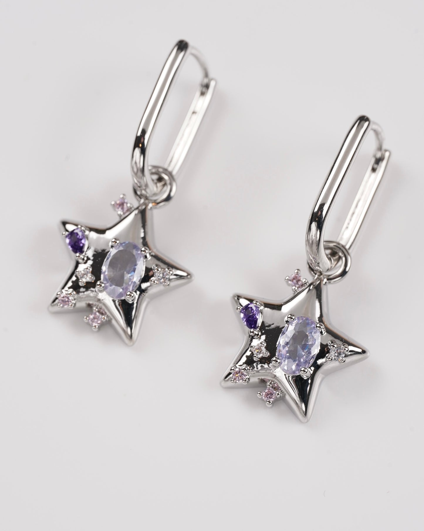 Etoile Hoops in Periwinkle Star