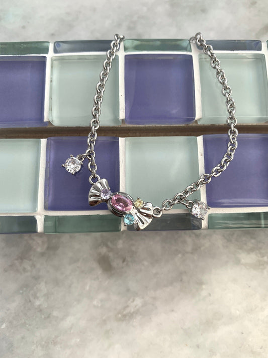 Y2k Fairycore Candy Bracelet, Sweet Candy Charm Bracelet, 2000s Jewelry, Alt Jewelry, New Jeans Style, K Fashin, Gift for Her